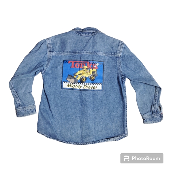 Vintage 1999 Rare Tonka Denim Jean Lightweight Button Down Jacket - Picture 5 of 10